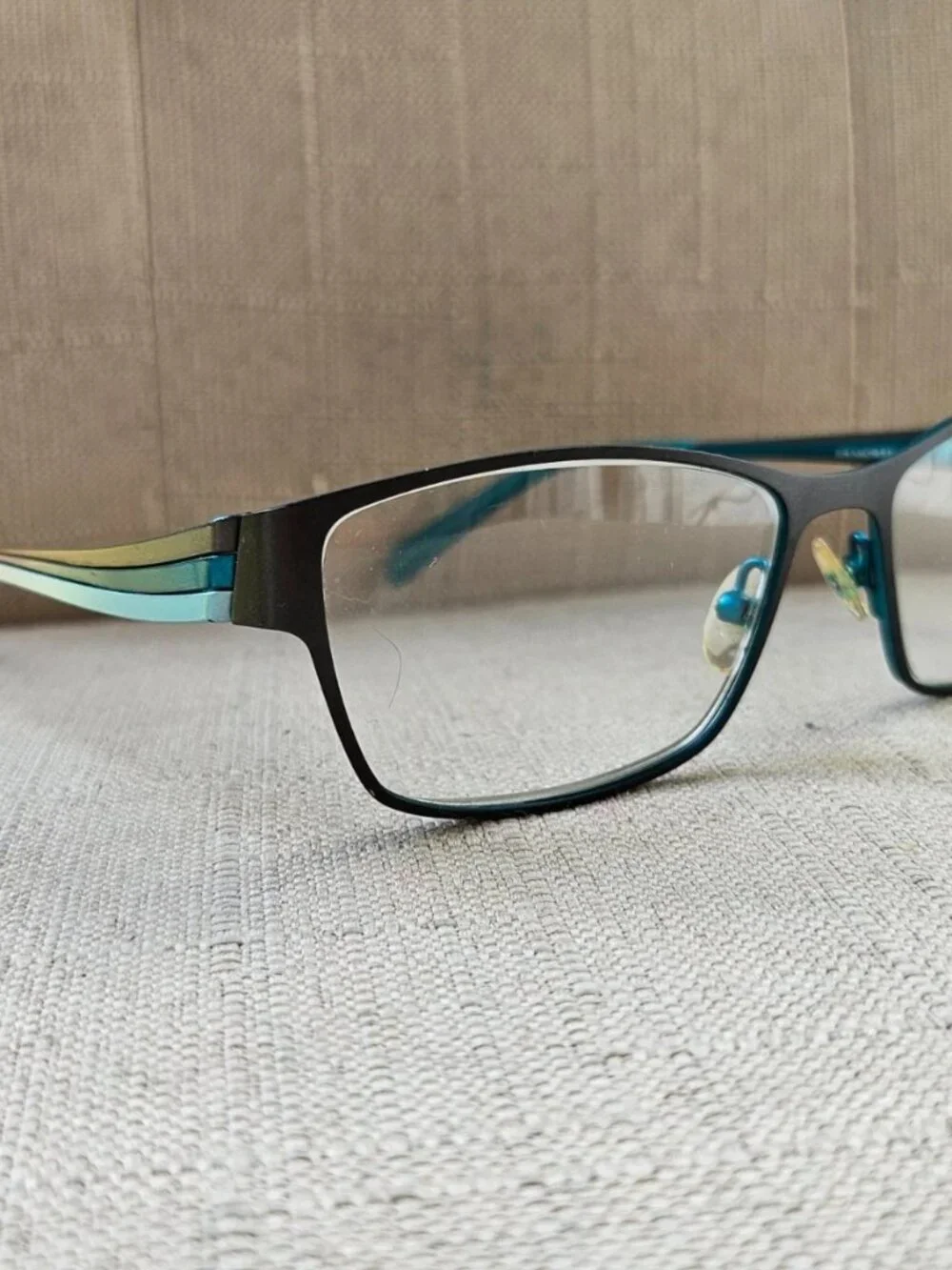 Morel France Women Eyeglasses Frame Brown/Turquoise Tone Eyewear Glasses